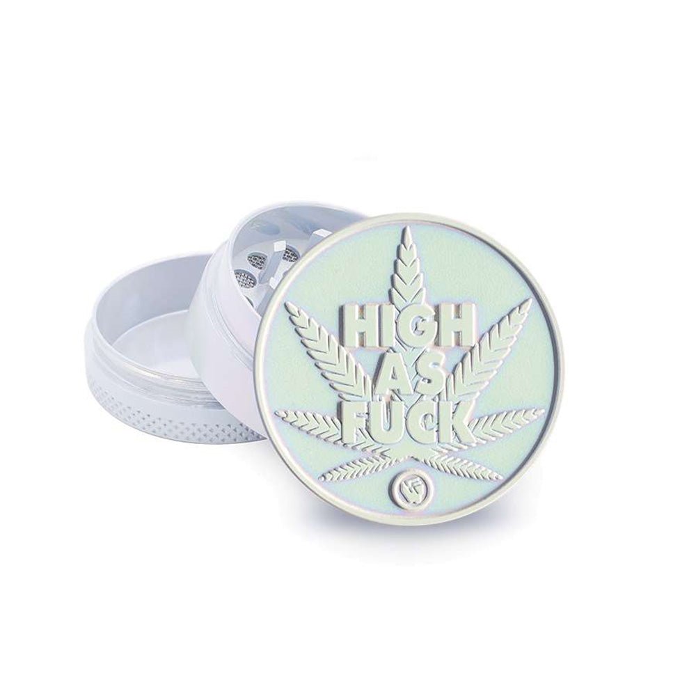 FIRE - FLOW™ Grinder – Icy Pearl High As Fuck (40mm) - 7SMART