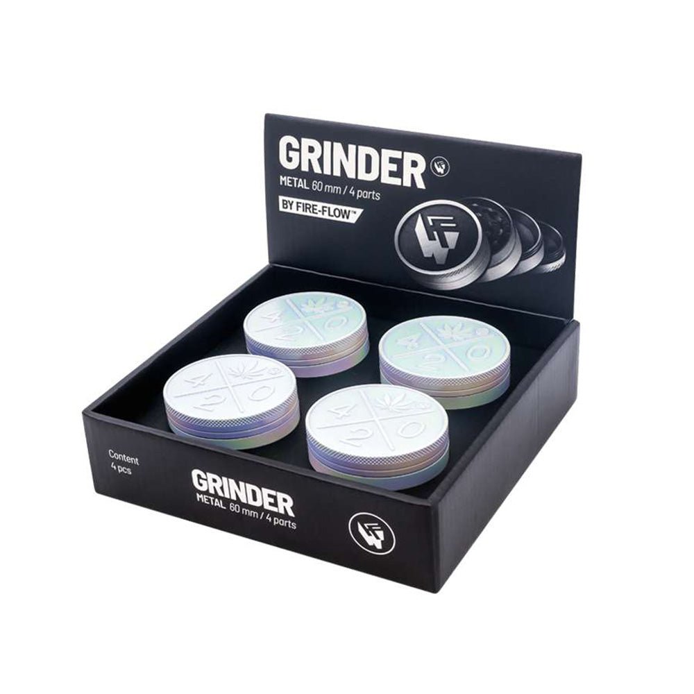 FIRE - FLOW™ Grinder – Icy Pearl 420 (60mm) - 7SMART