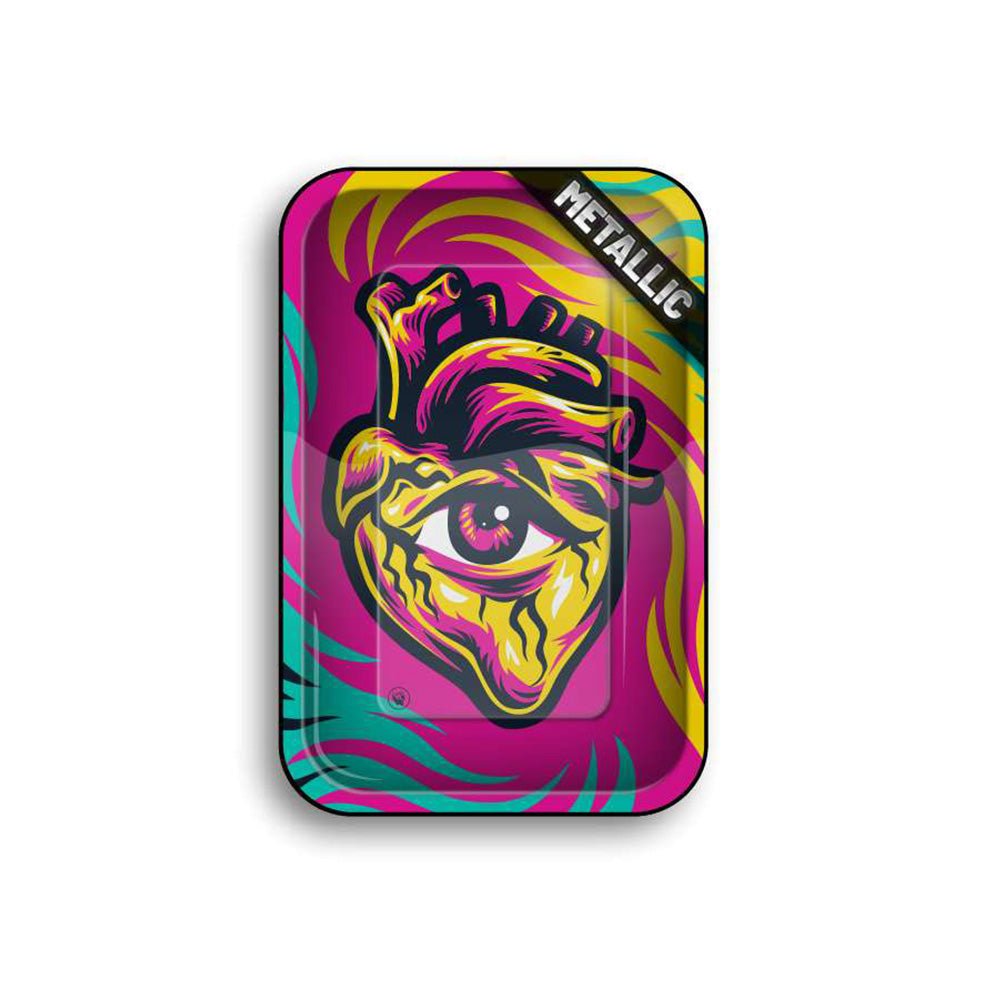 Metal Rolling Tray Hearts - 7SMART