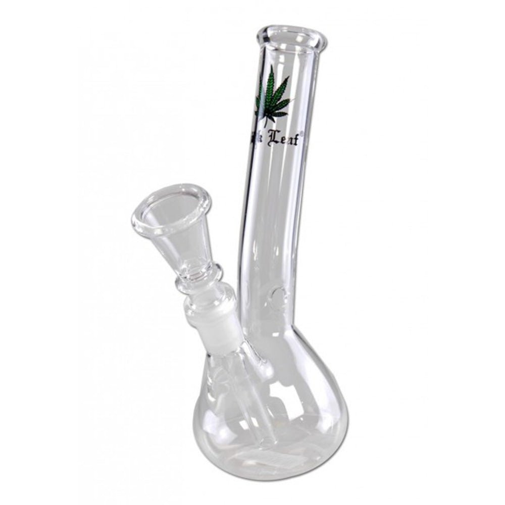 Black Leaf Glass Bong 18cm - 7SMART
