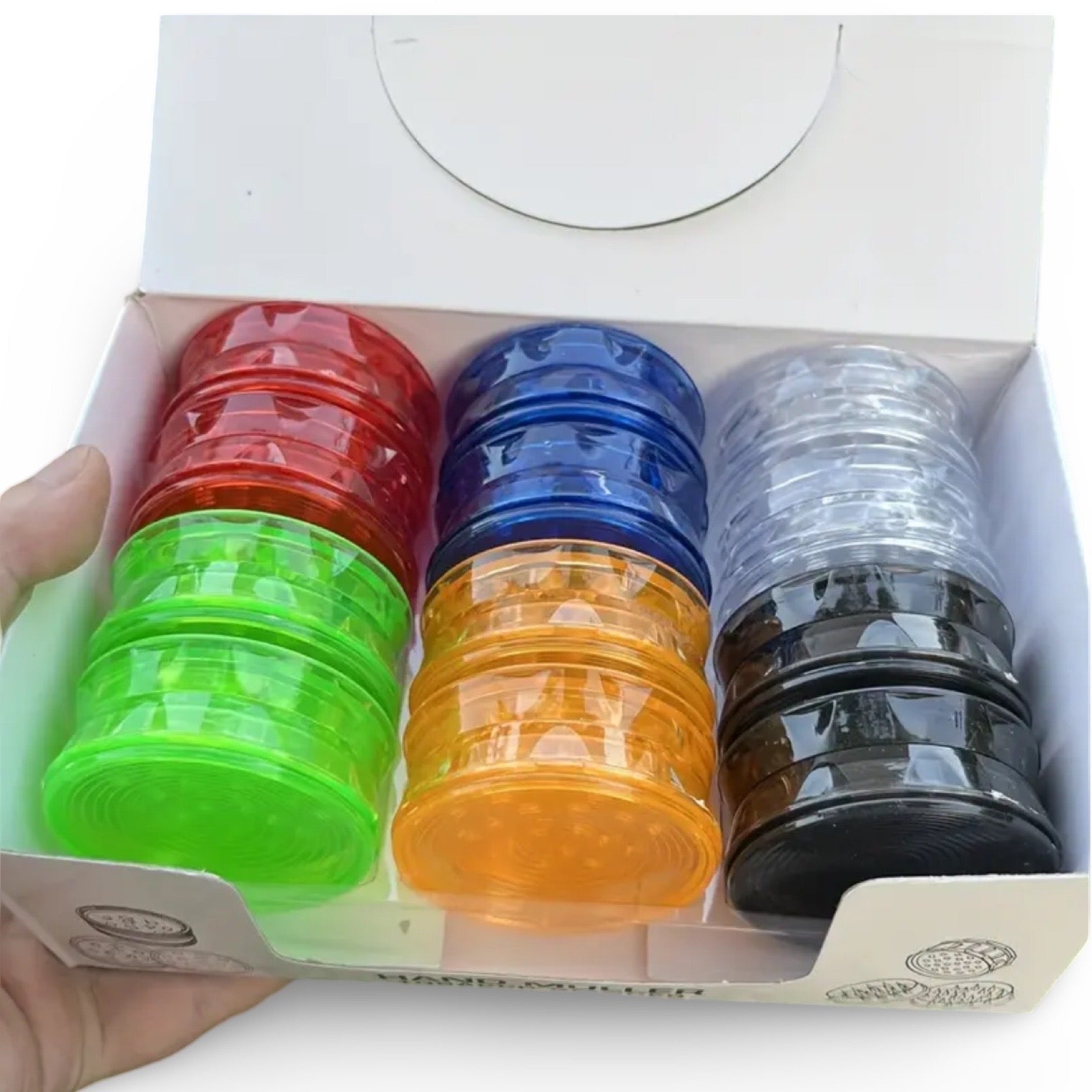 Plastic Grinder Concave Random Kleur 50mm - 7SMART