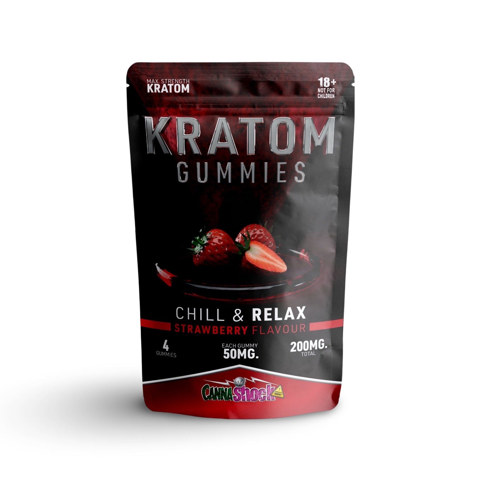 Kratom Gummies Strawberry - 200MG - 7SMART
