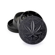 FIRE - FLOW™ Grinder – Black Trance Leaf (50mm) - 7SMART