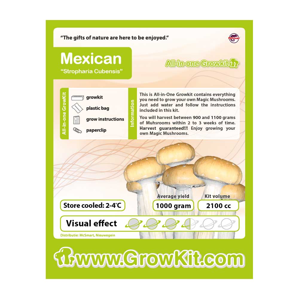 Mexican Magic Mushroom Growkit - 2100 cc - 7SMART