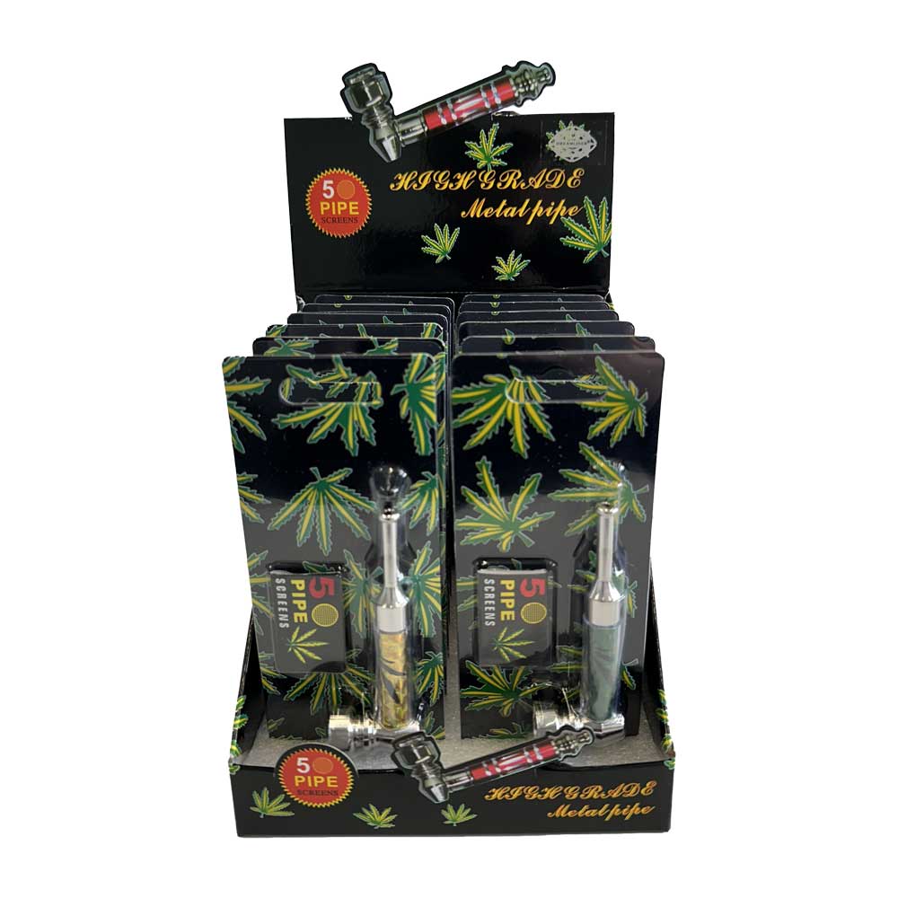 Metal Smoke Pipe Large + 5 screens - 7SMART