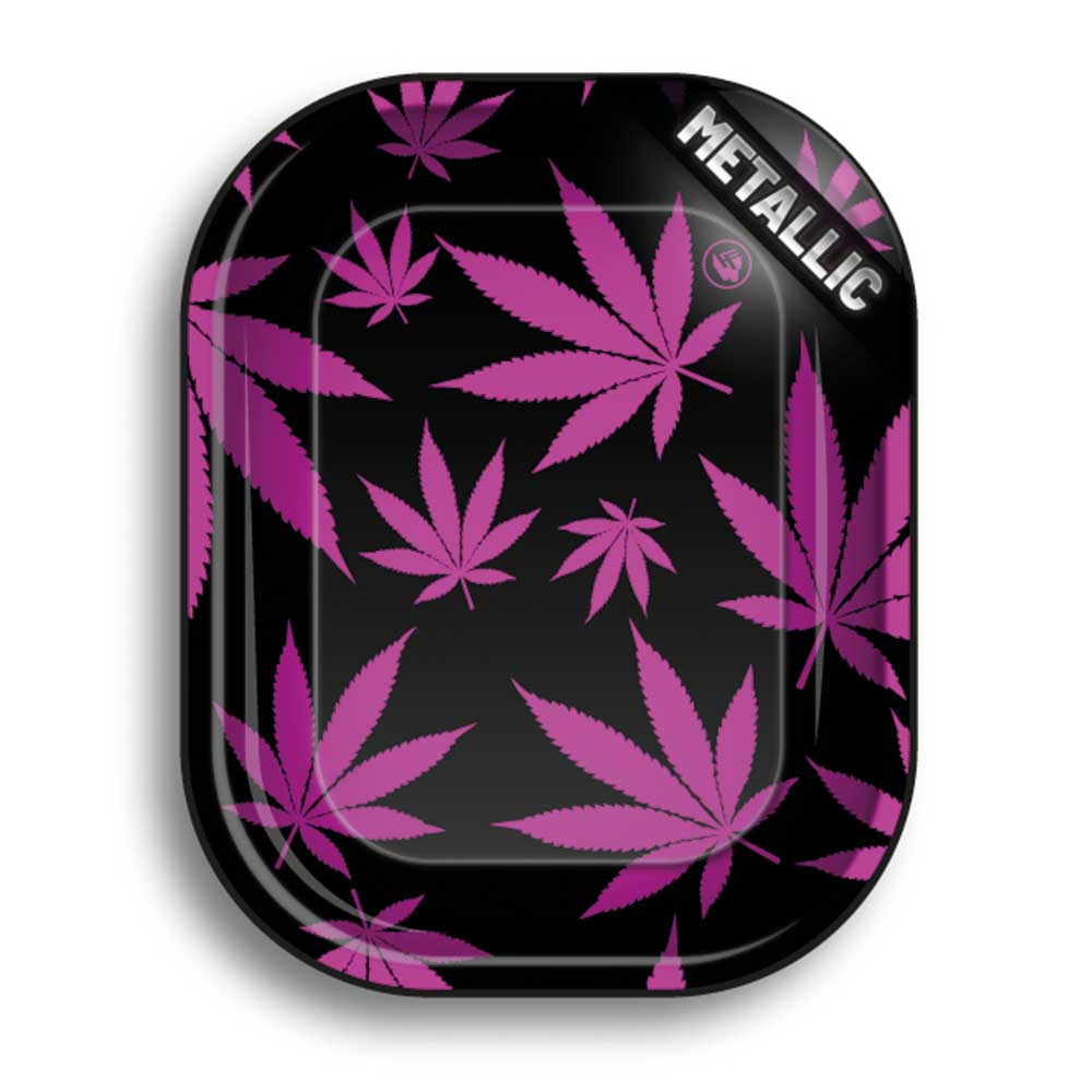 FIRE - FLOW™ Rolling Tray – Leaves Pink (140x180mm) - 7SMART