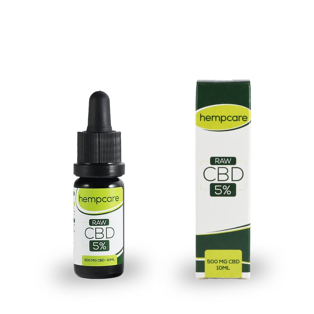 HempCare RAW 5 procent CBD Olie - 10 ml - 7SMART