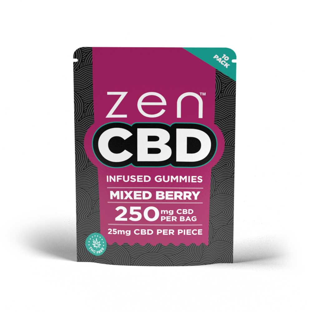 ZenCBD Mixed Berry Gummies - 250mg Per Zakje - 7SMART