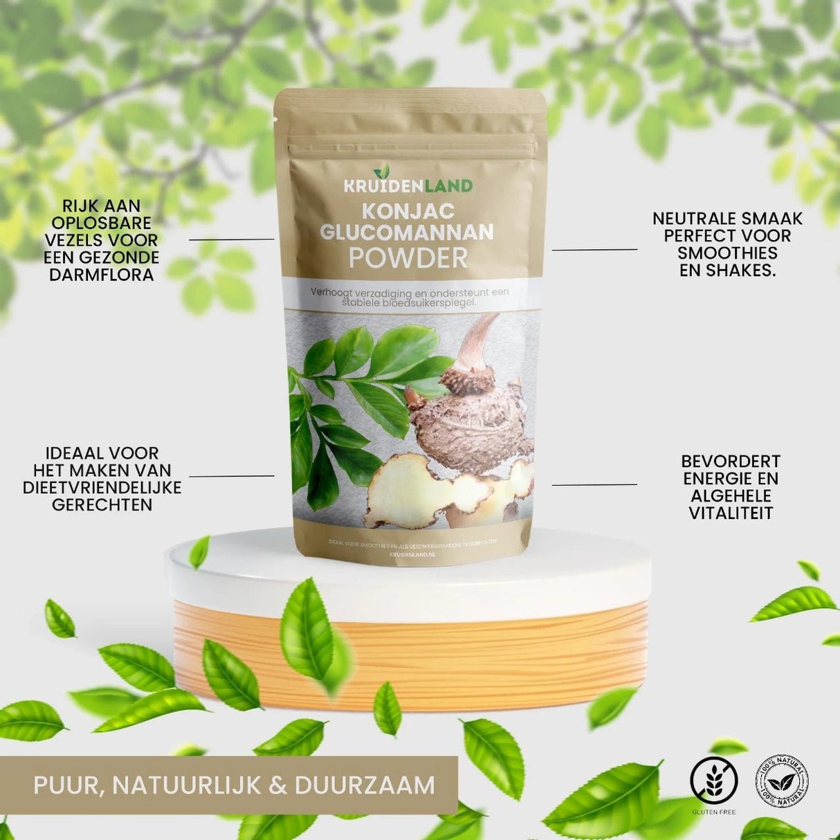 Konjac Glucomannan Poeder 250 gram - 7SMART
