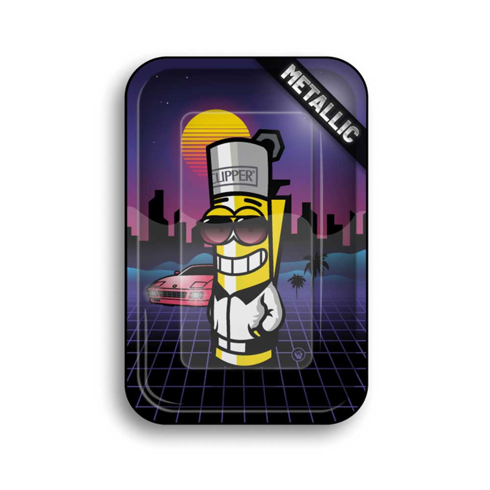 FIRE - FLOW™ Rolling Tray – Clipperman Retrowave (275x175mm) - 7SMART