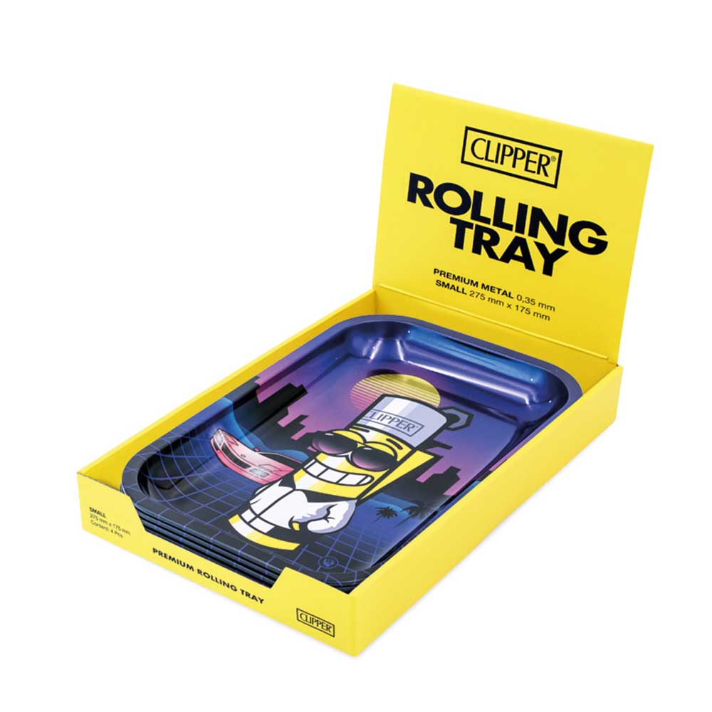 FIRE - FLOW™ Rolling Tray – Clipperman Retrowave (275x175mm) - 7SMART