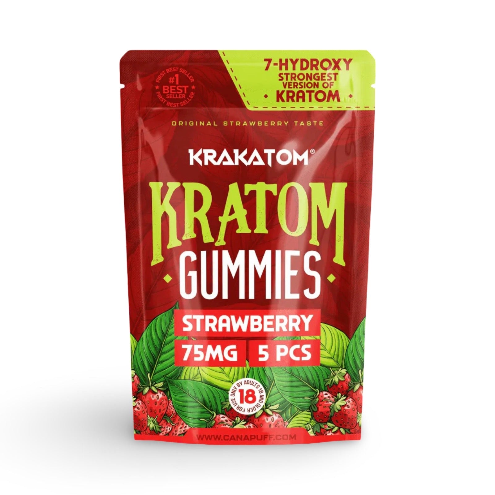 7 - OH Kratom Gummies – 75mg per gummy, 5 stuks per verpakking - 7SMART