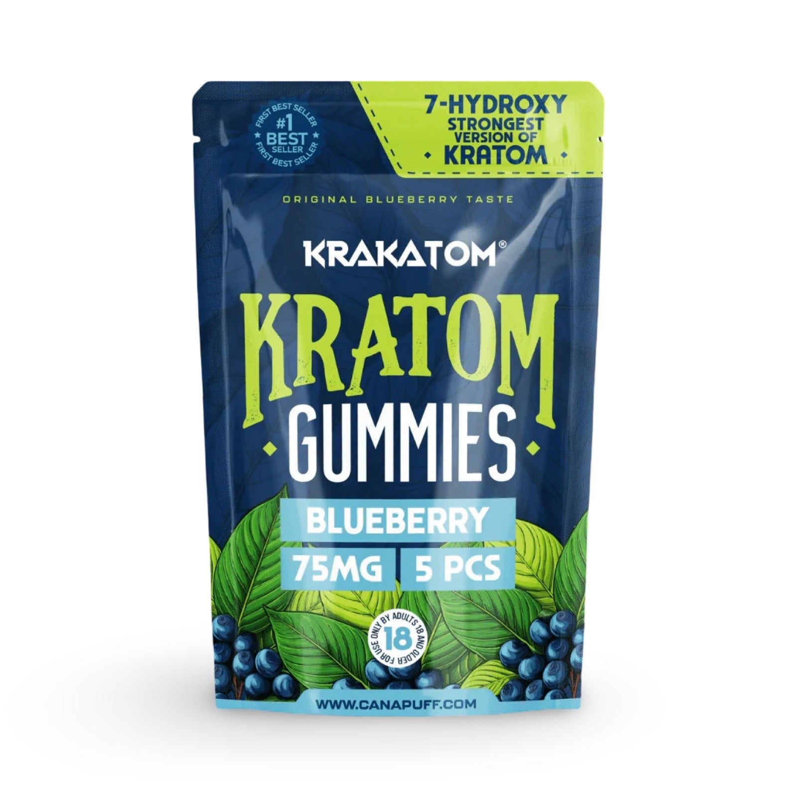 7 - OH Kratom Gummies – 75mg per gummy, 5 stuks per verpakking - 7SMART