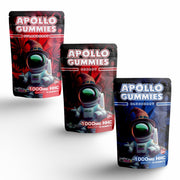 Apollo HHC Gummies - 1000mg Totaal - Aardbei, Kersen, Blauwe Bosbessen (10 stuks) - 7SMART