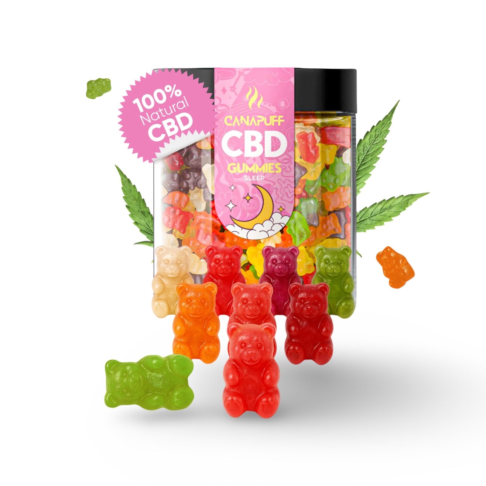 CanaPuff CBD Gummies – 150 mg per stuk | 10 - Pack &amp; 25 - Pack - 7SMART