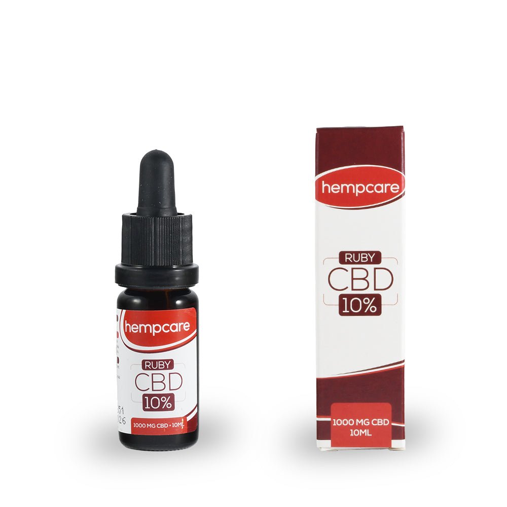 HempCare RUBY 10 procent CBD Olie - 10 ml - 7SMART