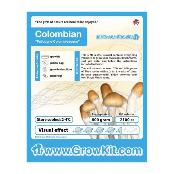 Colombian Magic Mushroom Growkit - 2100 cc