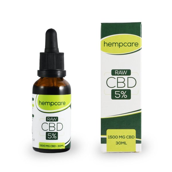 HempCare RAW 5 procent CBD Olie - 30 ml