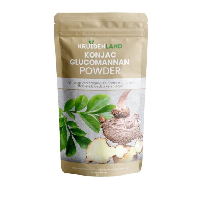 Konjac Glucomannan Poeder 250 gram - Kruiden kopen bij 7Smart