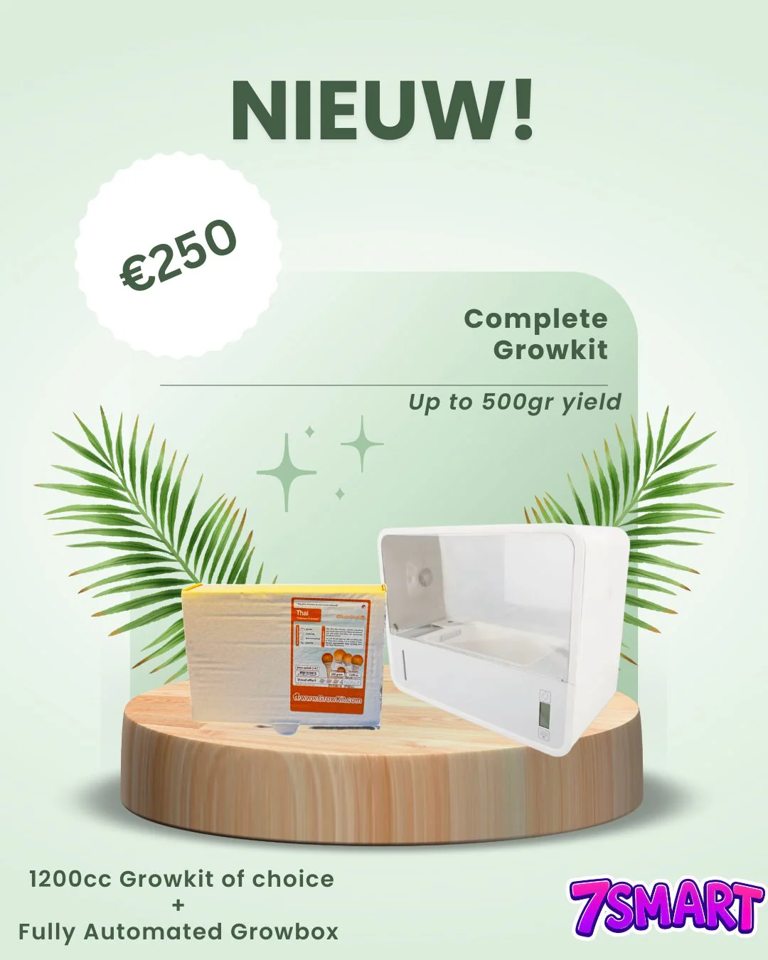 7Smart Deventer Magic mushroom 1200cc Growkit