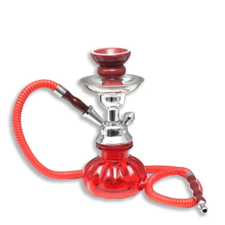 Water pipe Pompoen 23cm Red - Bongs kopen bij 7Smart