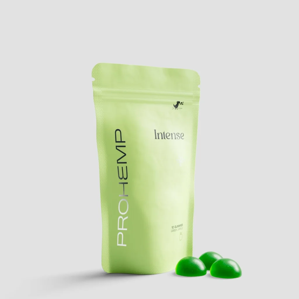 10x Intense THC Gummies Green Apple - ProHemp edibles bij 7Smart Deventer