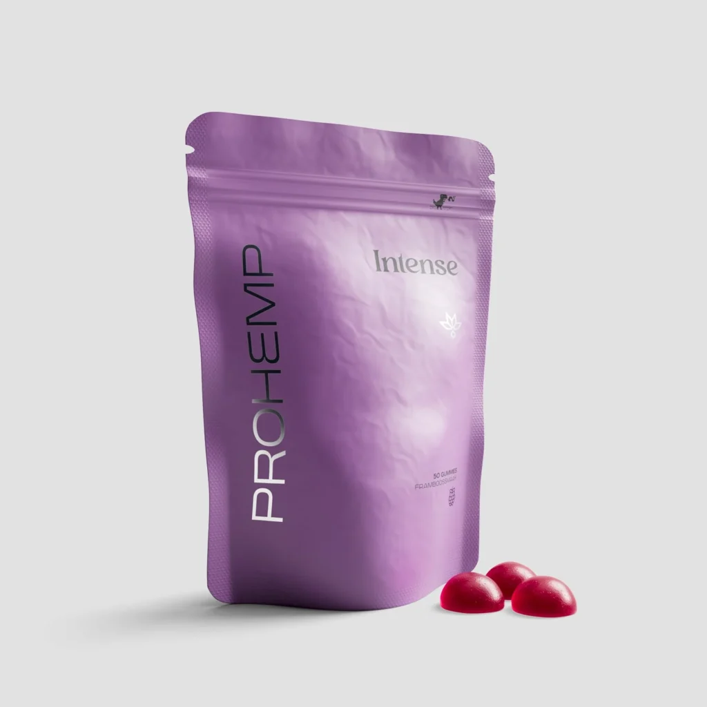 50x Intense THC Gummies Framboos - ProHemp edibles bij 7Smart Deventer