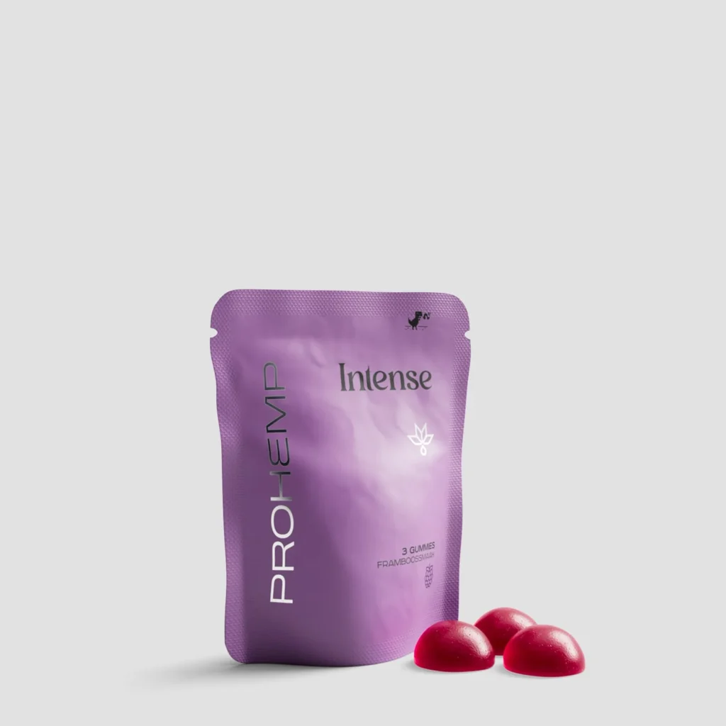 3x Intense THC Gummies Framboos - ProHemp edibles bij 7Smart Deventer