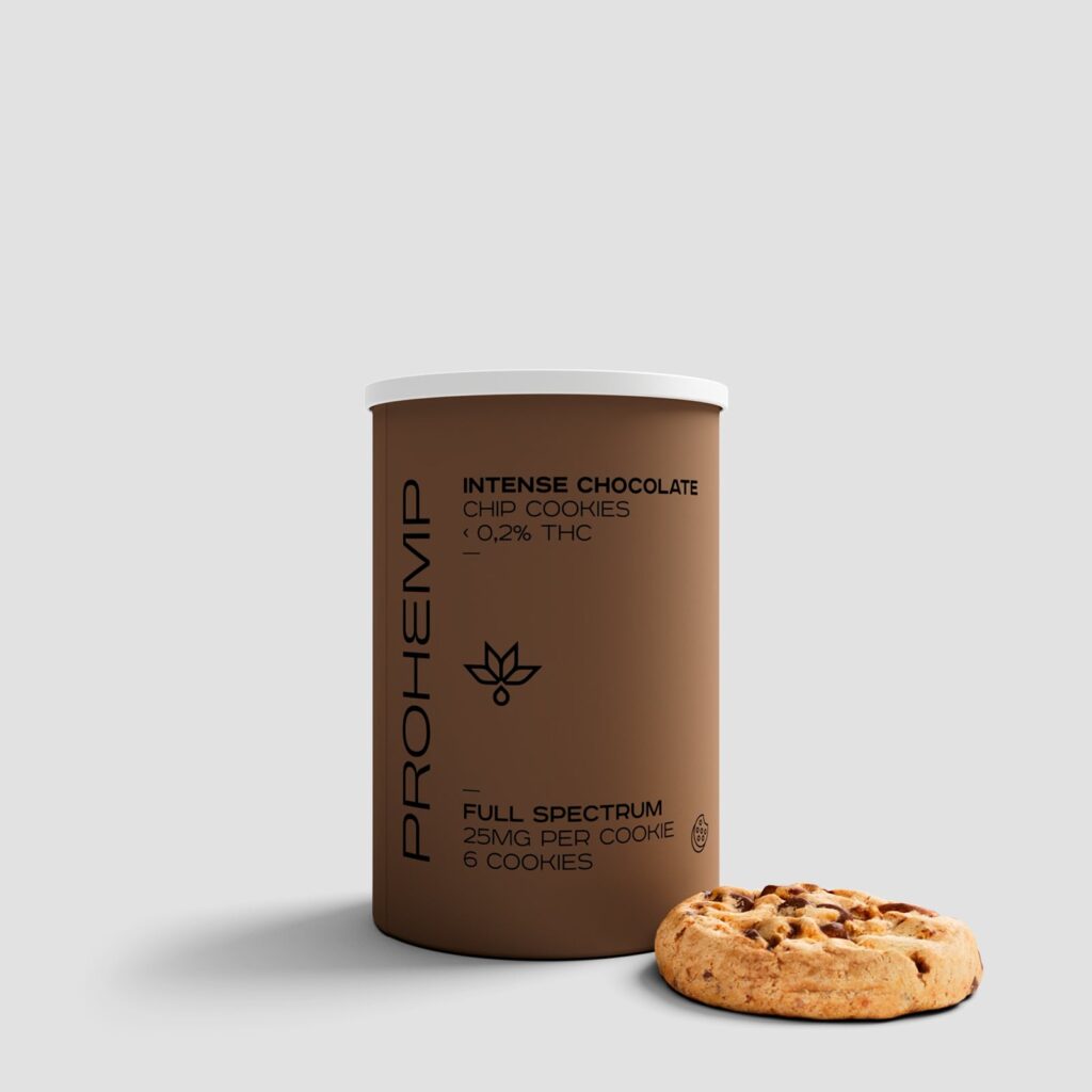 ProHemp Intense Chocolate Chip Cookies - 6 stuks Full Spectrum 25mg per cookie